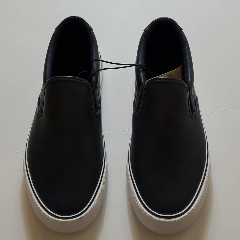 Express men navy blue with white sole loafer